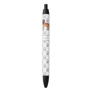 Apricot English Mastiff Niedlich Cartoon Dog & Nam Kugelschreiber