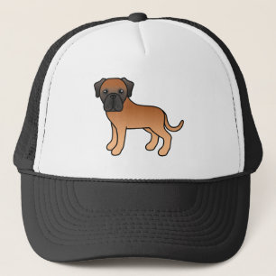 Apricot English Mastiff Süßer Cartoon-Hund Truckerkappe