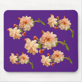 Apricot farbige Rose Mousepad