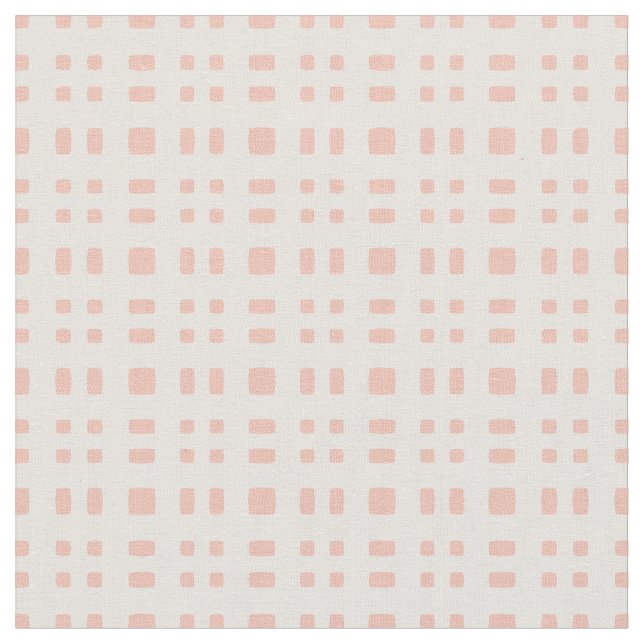Apricot Geometric Tiled Stoff (Nahaufnahme)