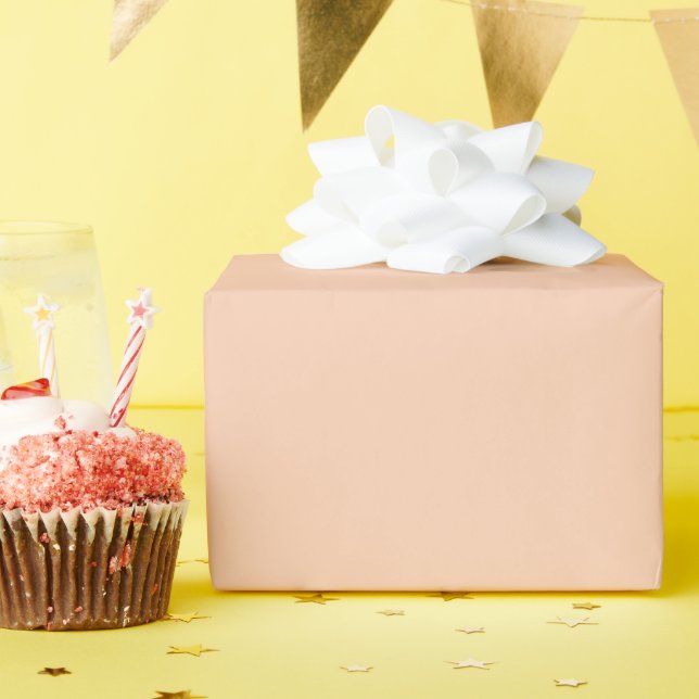 Apricot Glosswackelpapier Geschenkpapier (Geburtstagsparty)