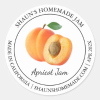 Apricot Jam Modern Label