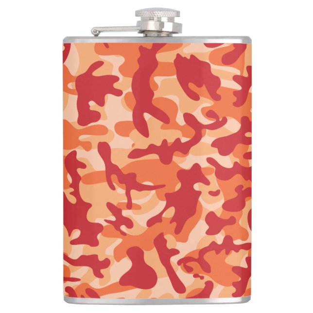 Apricot Lava Camouflage Flachmann (Vorderseite)