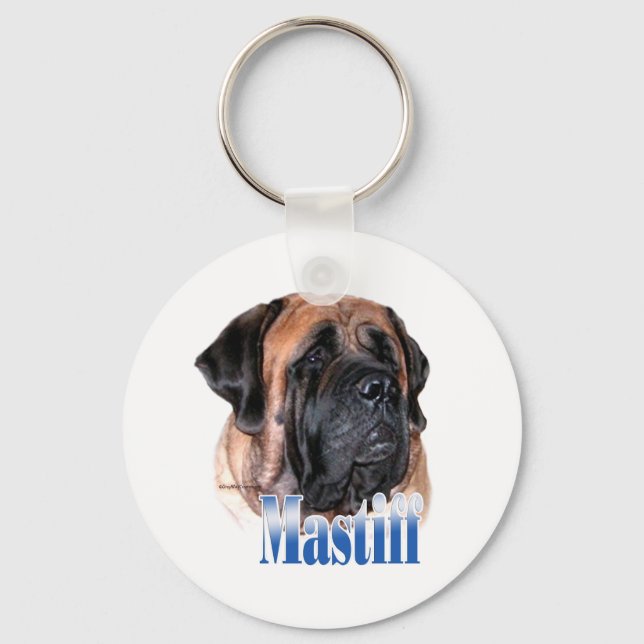 Apricot Mastiff Name Schlüsselanhänger (Vorderseite)