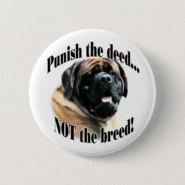 Apricot Mastiff Punish the Deed Button (Vorderseite)