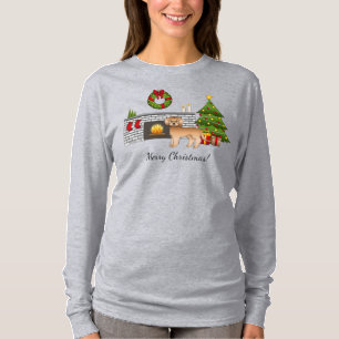 Apricot Mini Goldendoodle - Festlicher Weihnachtsr T-Shirt