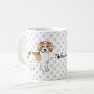 Apricot Parti-color Mini Goldendoodle Dog & Name Kaffeetasse