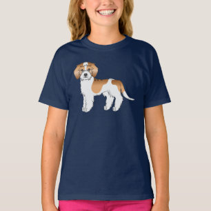 Apricot Parti-color Mini Goldendoodle Dog T-Shirt