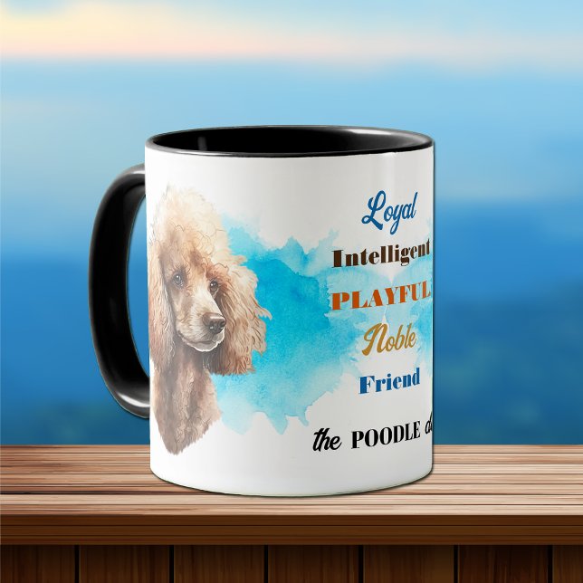 Apricot Poodle Dog Loyal Friend Tasse (Von Creator hochgeladen)