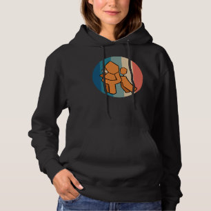 Apricot Poodle Dog Vintag Retro gestört Hoodie
