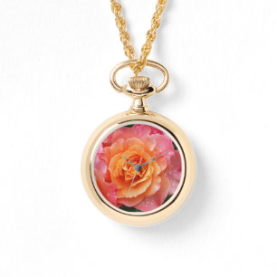 Apricot Rosa Rose Armbanduhr