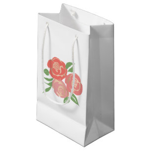 Apricot Rose Geschenktasche Kleine Geschenktüte