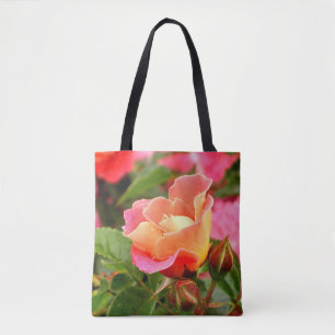 Apricot Rose Tote Bag