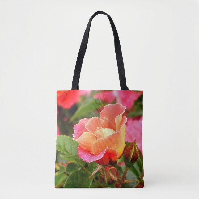 Apricot Rose Tote Bag (Vorderseite)