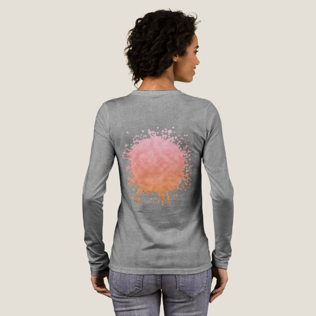 Apricot Skies Tri-Blend Shirt (Voller Rückseite)