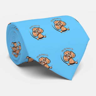 Apricot Toy Miniature Poodle IAAM Krawatte