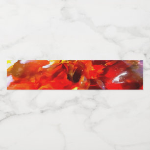 Apricot Tree Leaked Resin Abstrakt Abstrakt Painti Wasserflaschenetikett