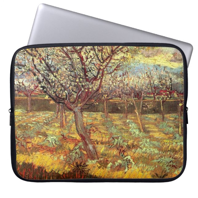 Apricot Trees in Blossom von Van Gogh Laptopschutzhülle (Vorderseite)