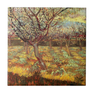 Apricot Trees in Blossom von Vincent van Gogh Fliese