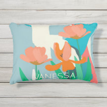 Apricot Tulips Künstlerische moderne Farbblöcke na