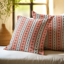 Apricot und weiße Aztec Streifen
