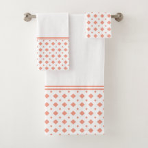 Apricot und White Diamond Muster