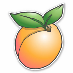 Apricot Vinyl Custom Cut Sticker