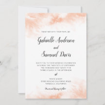 Apricot Watercolor handgeschriebene kalligraphisch