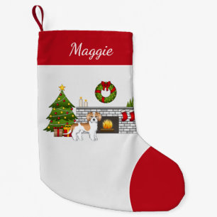 Apricot & White Mini Goldendoodle - Weihnachtssaal Kleiner Weihnachtsstrumpf