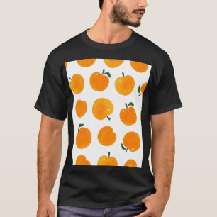 Apricots Aquarell Weißer Hintergrund Vintag T-Shirt