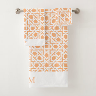 Aprikose marokkanisches Set Trellis Weave