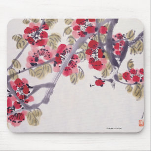 Aprikosen-Blüten Mousepad