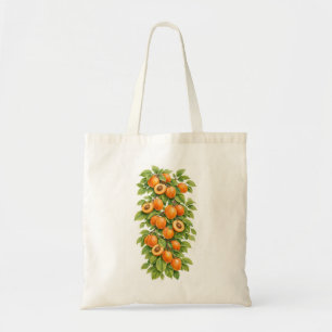 Aprikosen-Botanische-Illustration Tragetasche