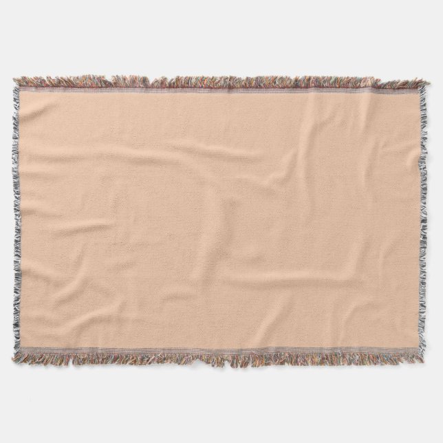 Aprikosen-Cream-Solid Decke (Vorderseite)