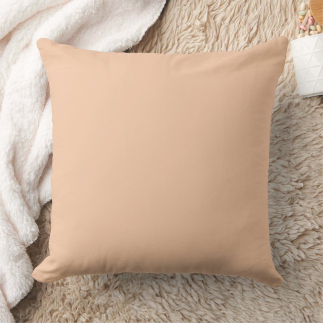 Aprikosen-Cream-Solid Kissen (Decke)