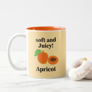 Aprikosen-Fruchtsaft Zweifarbige Tasse