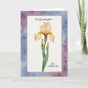 Aprikosen-Muttertags-Karte mit Blumenmotiv Karte