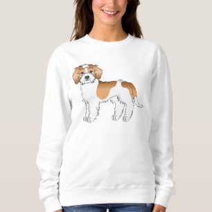 Aprikosen-Parti-Farben-Mini-Goldendoodle-Hund Sweatshirt