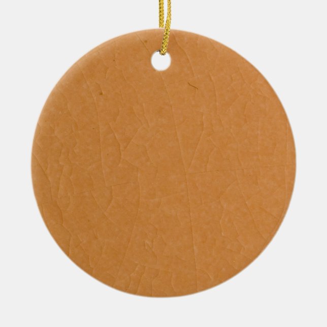 Aprikosenkleckse Keramikornament (Vorne)