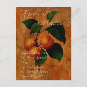 Aprikosenmousse Postkarte