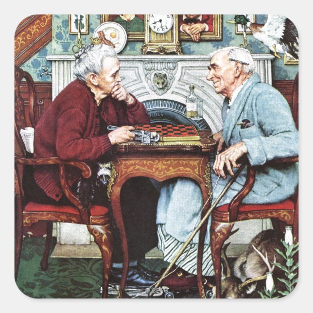 April, 1943 quadratischer aufkleber (Vorderseite)