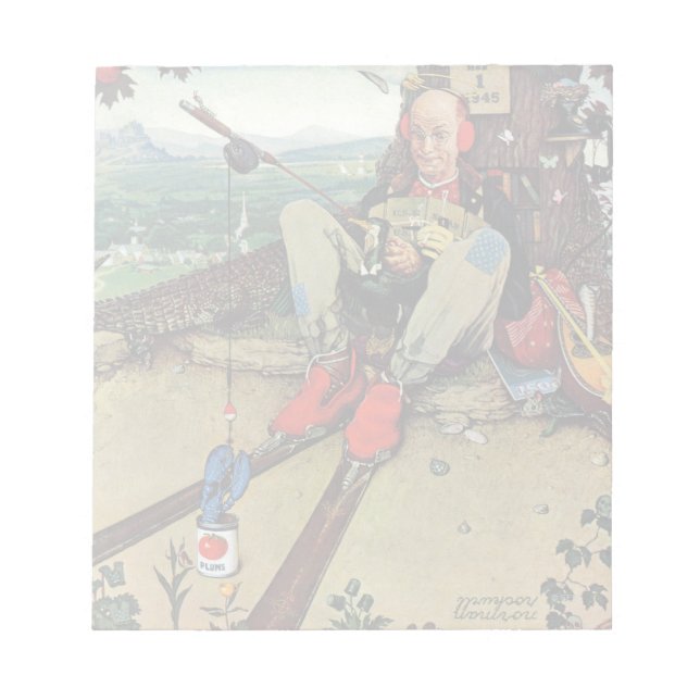 April, 1945 notizblock (Vorderseite)