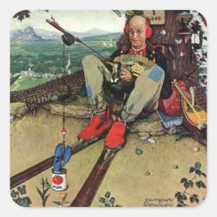 April, 1945 quadratischer aufkleber