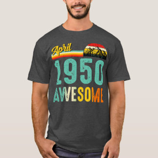 April 1950 Geburtstagsgeschenk Shirt Vintag April
