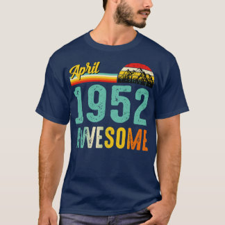 April 1952 Geburtstagsgeschenk Shirt Vintag April