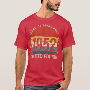 April 1952 Vintag 70. Geburtstag 70 Jahre Alte Ges T-Shirt
