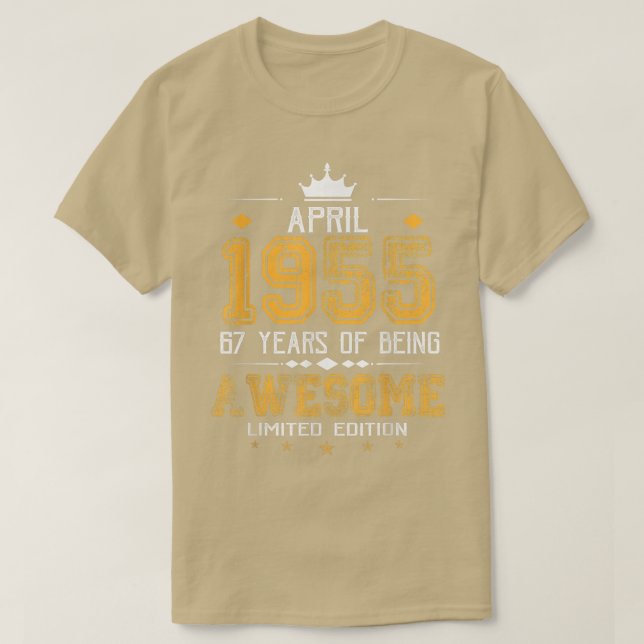 April 1955 67 Jahre Phantastisches limitiertes Edi T-Shirt (Design vorne)