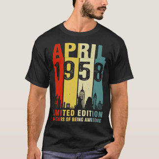 April 1958 Limited Edition 64 Jahre Aweso sein T-Shirt