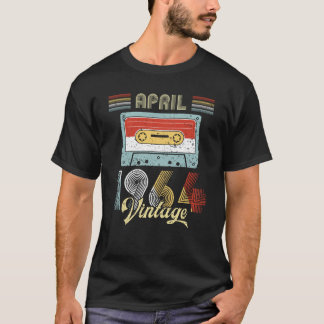 April 1964 Vintages Geburtstags-Kassetten-Band T-Shirt
