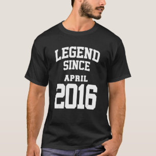 April 2016 7. Geburtstagsfeier 7 Jahre alt T-Shirt